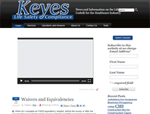 Tablet Screenshot of keyeslifesafety.com